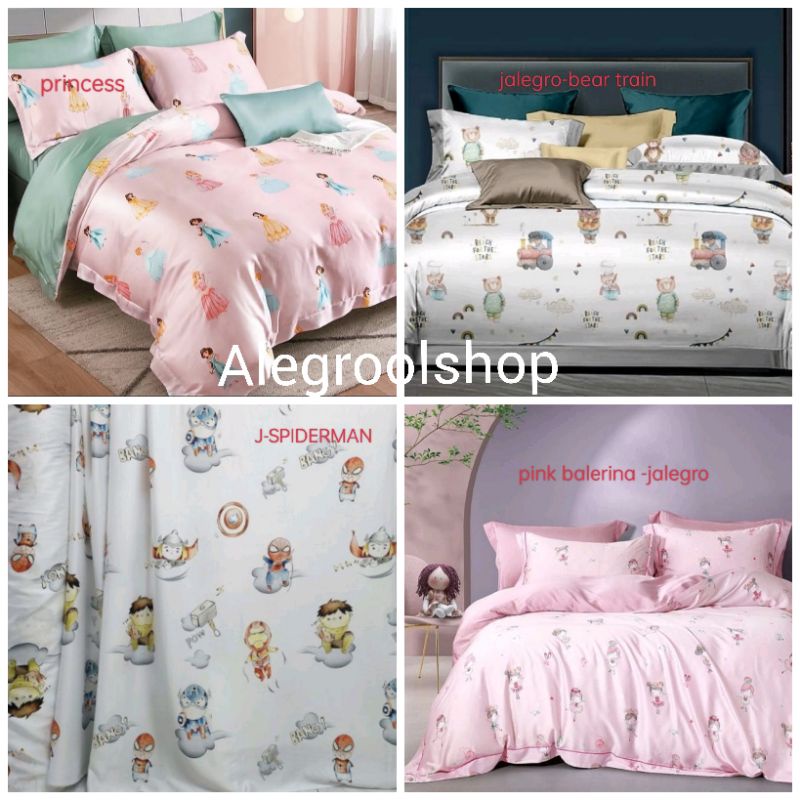 promo!!spre bayi sutra organik 100% sprei baby sprei motif anak terlengkap