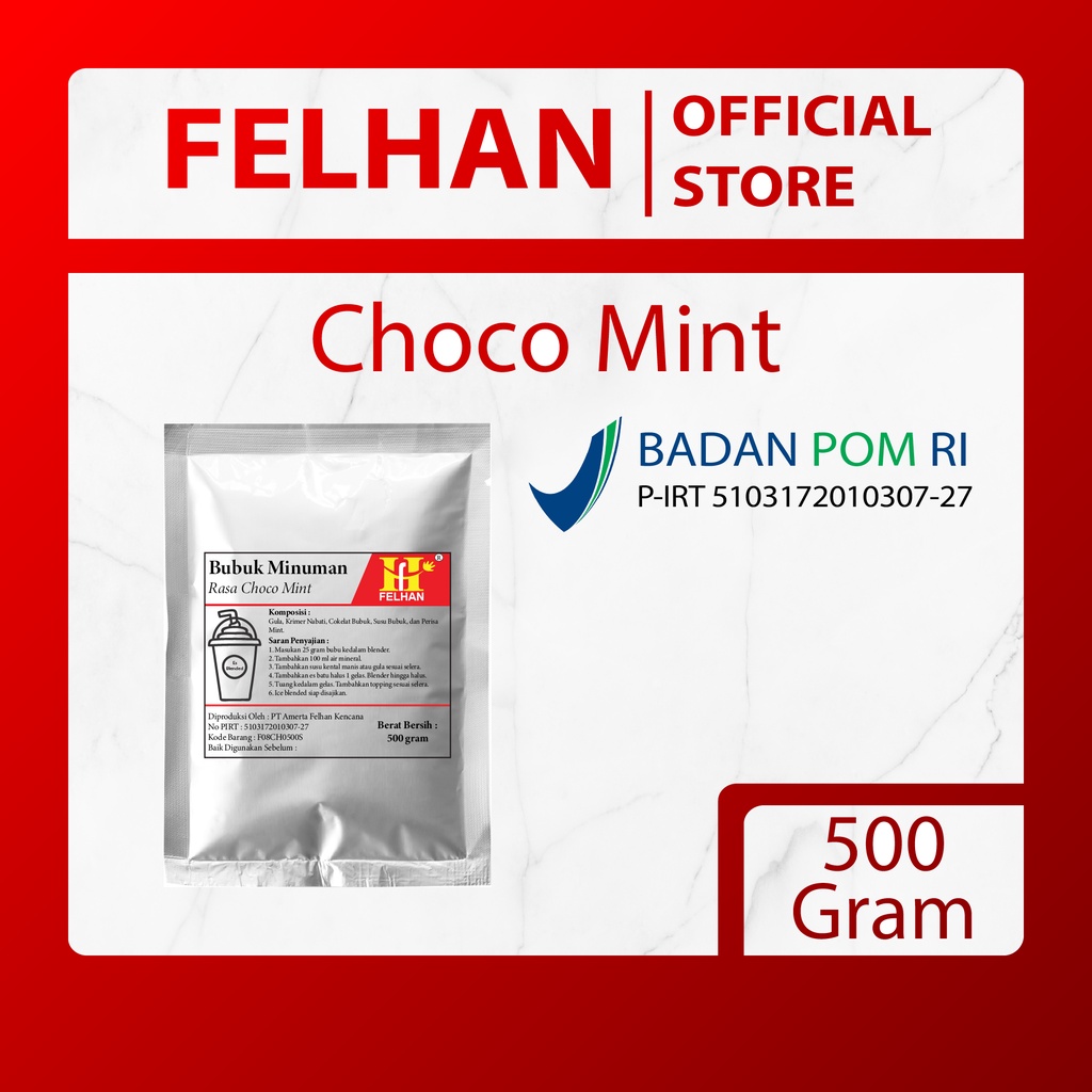 

FELHAN - Bubuk Minuman Choco Mint (500 gram)