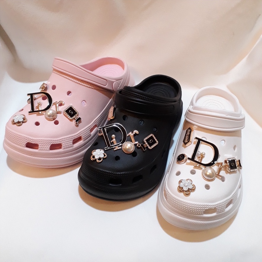 TERBARU SANDAL FUJI/SANDAL WEDGES JELLY/SANDAL WANITA MODEL CROCS KOREAN STYLE