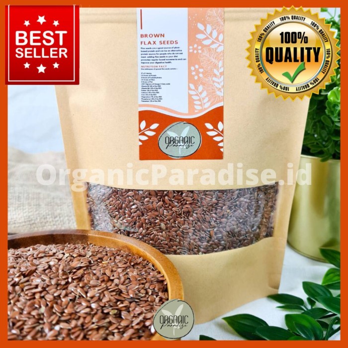

Brown Flaxseed 100gram / Biji Rami Coklat 100 gram Natural Organik
