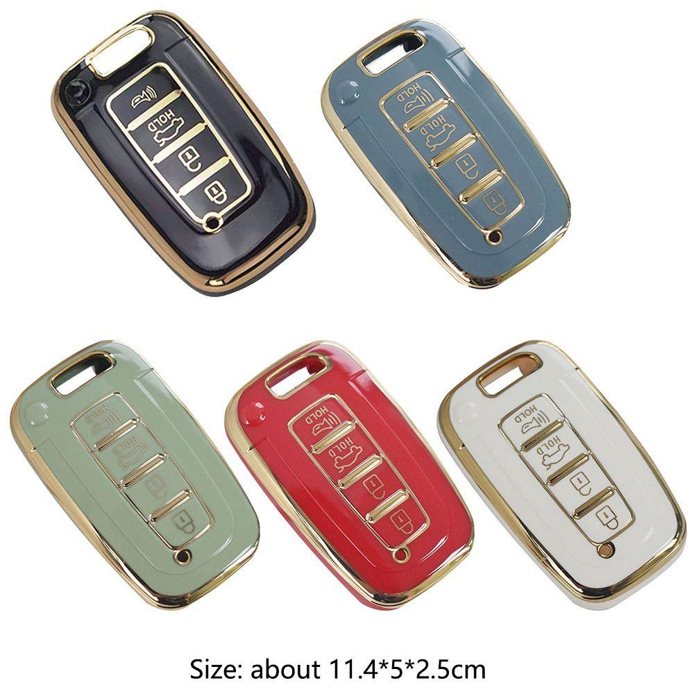 POPULAR Remote Key Case New Aksesoris Mobil Skin Key Fob Cover Untuk Hyundai