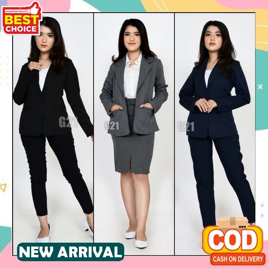 Blazer Velvet Korea Import Murah 32251 / Blazer Hitam Beludru Blazer Wanita/Blazer Formal Wanita/Jas