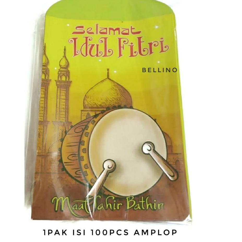 

GRATIS ONGKIR✅Bellino - 100 pcs Amplop Lebaran Idul Fitri Size M / Ampau Lebaran Ukuran Sedang Angpau Lebaran|SQ4