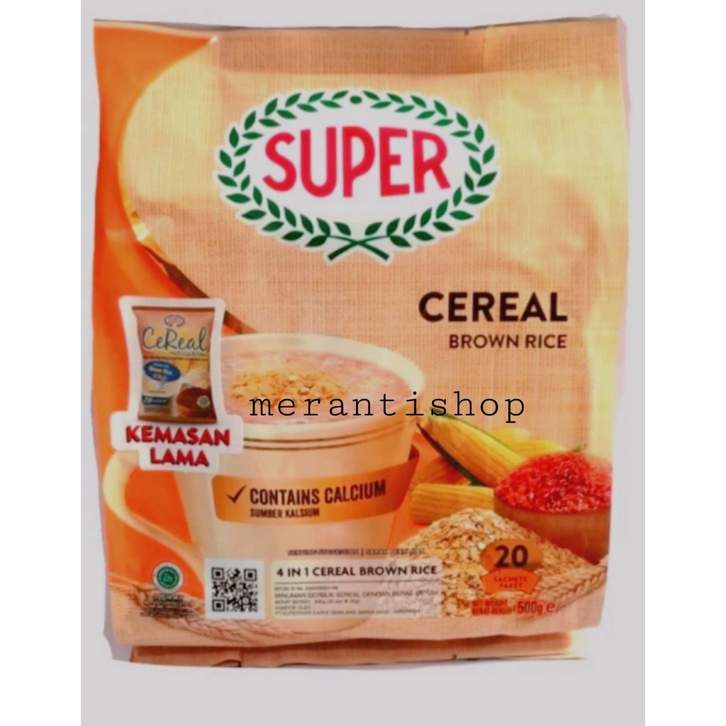 

Super Cereal Instant Brown Rice 4in1 / Sereal Beras Merah 20 Sachet 4 in 1