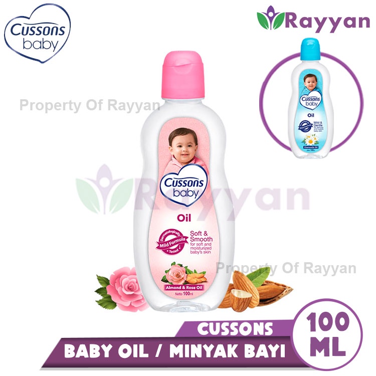 Cussons baby oil 50+50ml | Minyak Pijat bayi Mild &amp; Gentle/Soft &amp; Smooth