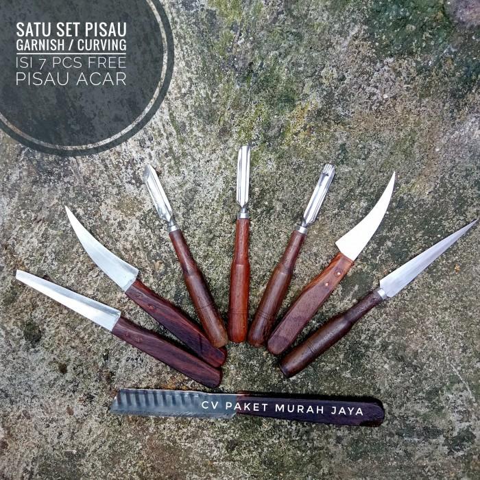 

(7Pcs Free Pisau Acar) Set Pisau Ukir Buah|Pisau Garnish|Pisau Curving 033