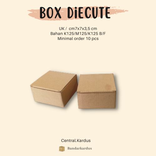 

(Harga paket 10 pcs) box/Kardu/Dus/Kotak Diecute uk/7x7x3,5