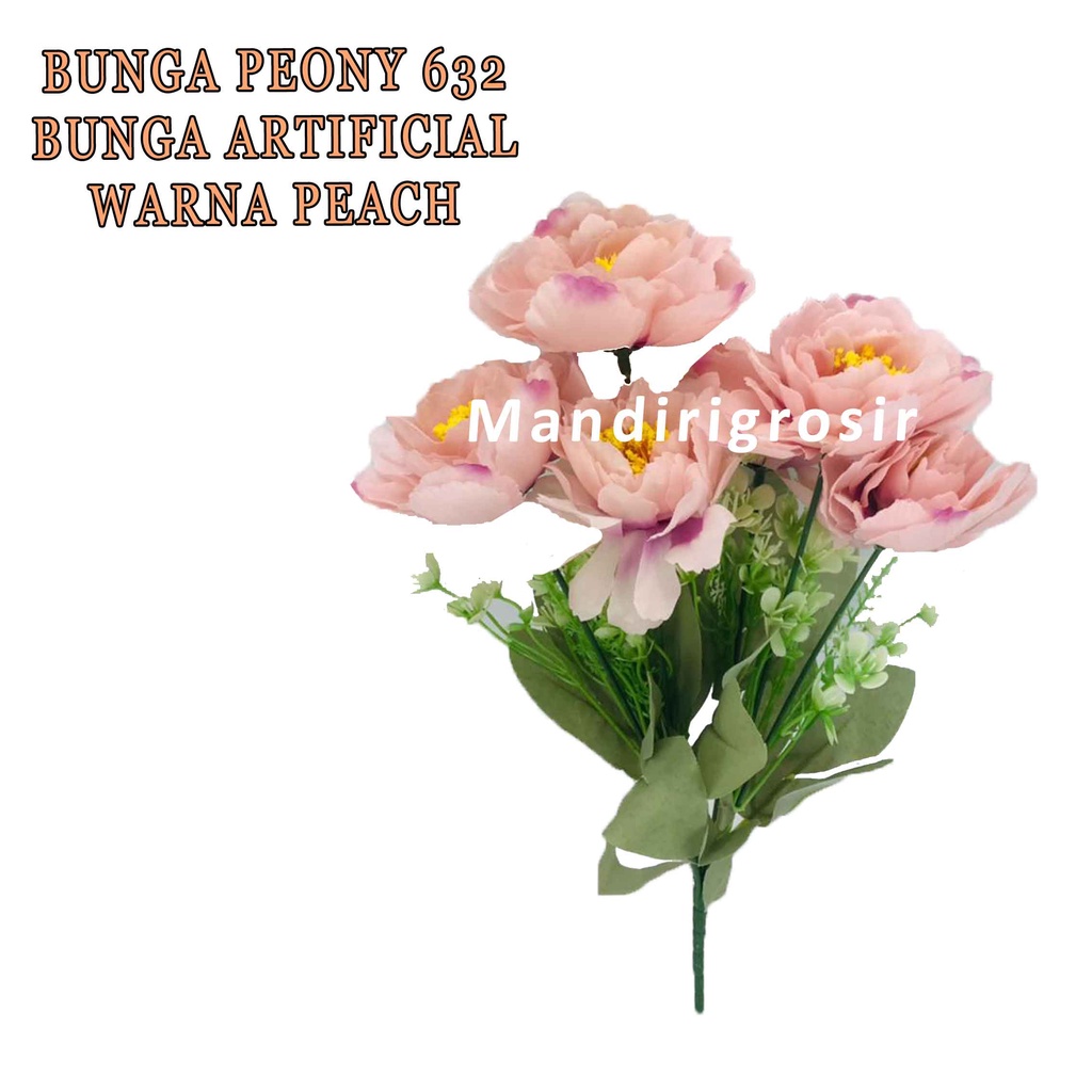 Bunga Peony Artificial * Bunga Peony Hias * Bunga Cantik * Bunga Hiasan