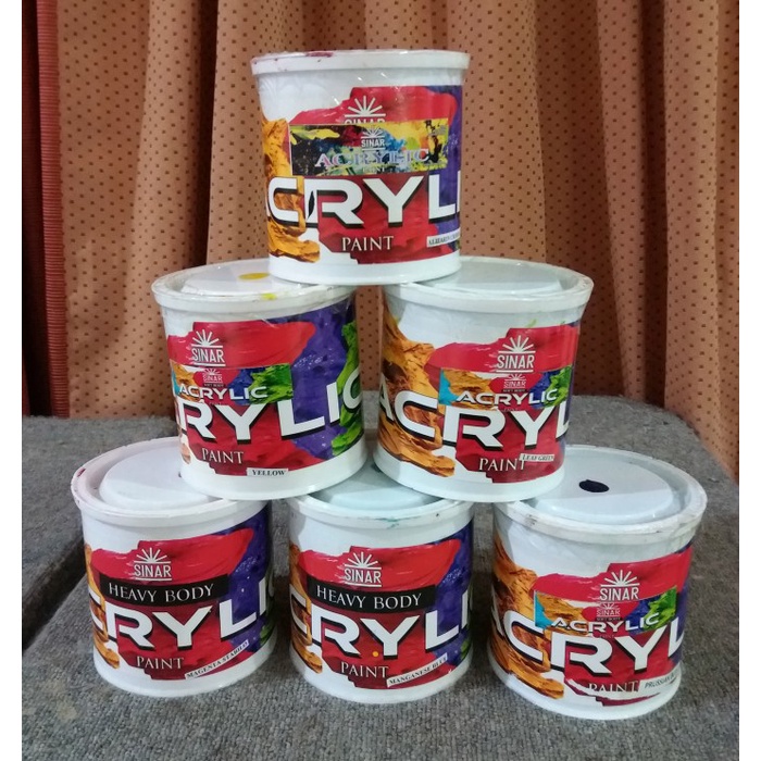 

Segera Miliki Cat Lukis Sinar Acrylic Warna Stabilo Kwas/Pallet 800 Ml Gilaa!!!