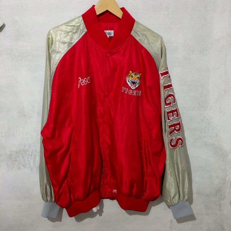 Vtg Asics KIA tigers baseball jacket no 35 size 110 (XL)
