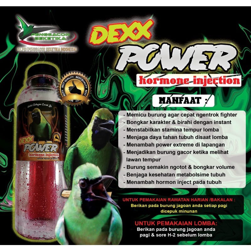 DEXX POWER CUCAK IJO VITAMIN PENGGACOR CUCAK IJO
