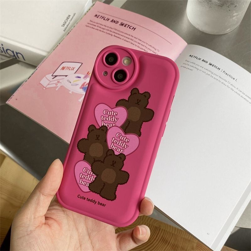 Case Desain Beruang Caring Gaya Jepang Dan Korea Untuk IPhone 12 13 11 Pro Max X Xs Max Xr hgthy