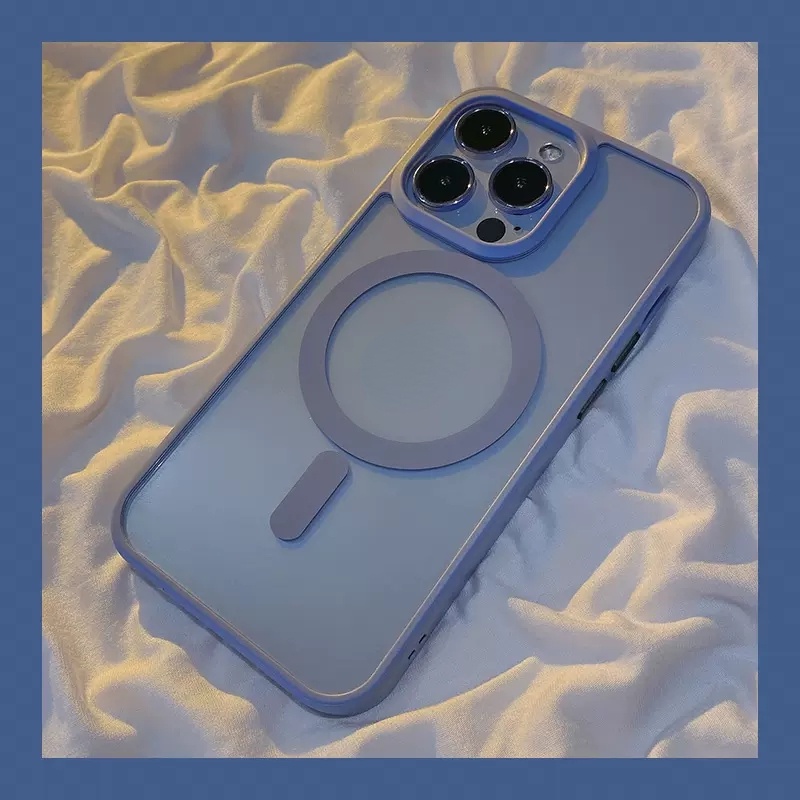 Casing Magnetik Magsafe Transparan Untuk iPhone 14 Pro Max 13 12 11 Pro Max Mini X XR Xs Max 7 8 Plus Bumper