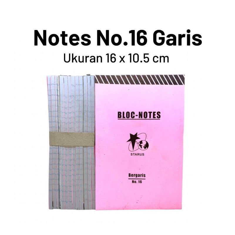 

Notes Garis No.16 per lusin / 12pcs