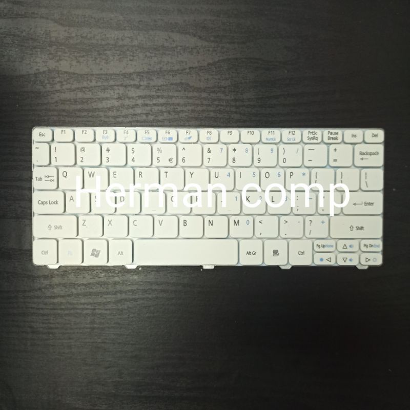 Keyboard Acer Aspire D255 D257 D260 D270 521 532 533 eMachines 350 White