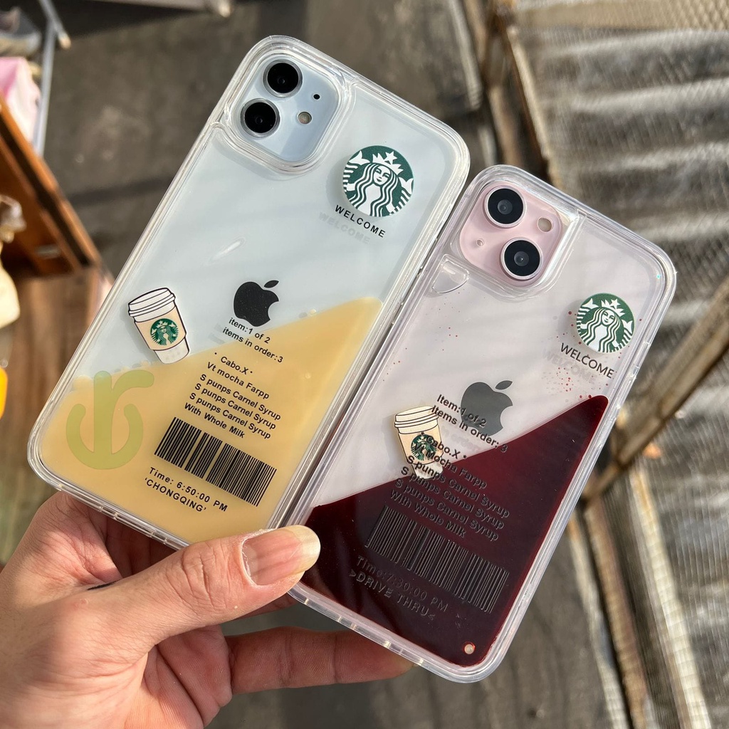 CASING KOPI STARBUCKS 3D LIQUID FOR IPHONE 6 7 7+ 8 8+ PLUS SE 2 X XS MAX XR 11 12 13 14 PLUS PRO MAX