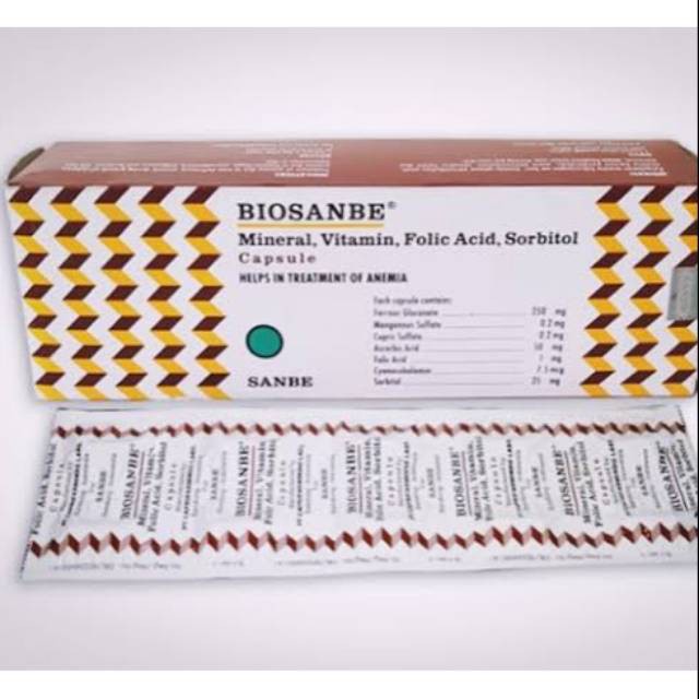 biosanbe vitamin zat besi dan mineral untuk anemia atau ibu hamil