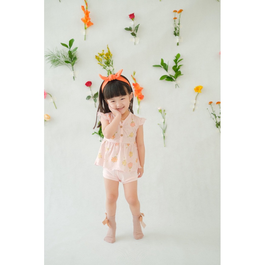 Baju Bayi Ruffle Set Setelan Anak Perempuan Bohopanna1-6 Tahun