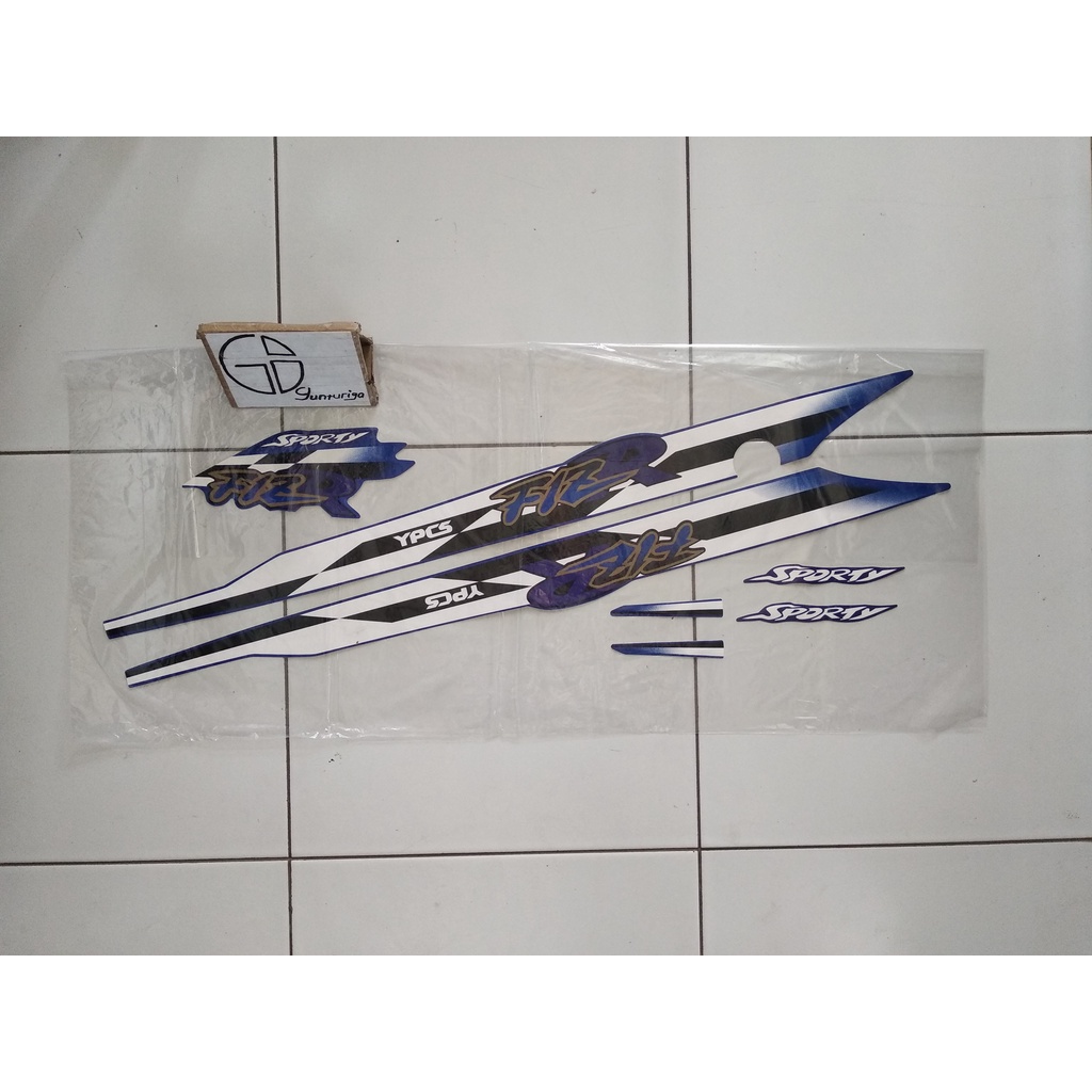 Striping Sticker Lis Yamaha FIZR FIZ R F1 ZR SPORTY 1997 1998 Biru