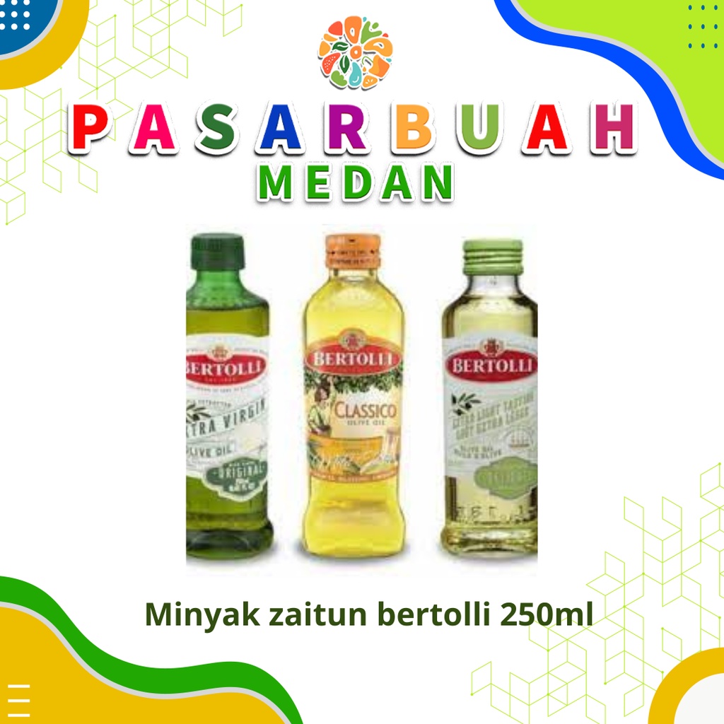 

Distributor BERTOLLI MINYAK ZAITUN 250 ML Pasar Buah Medan