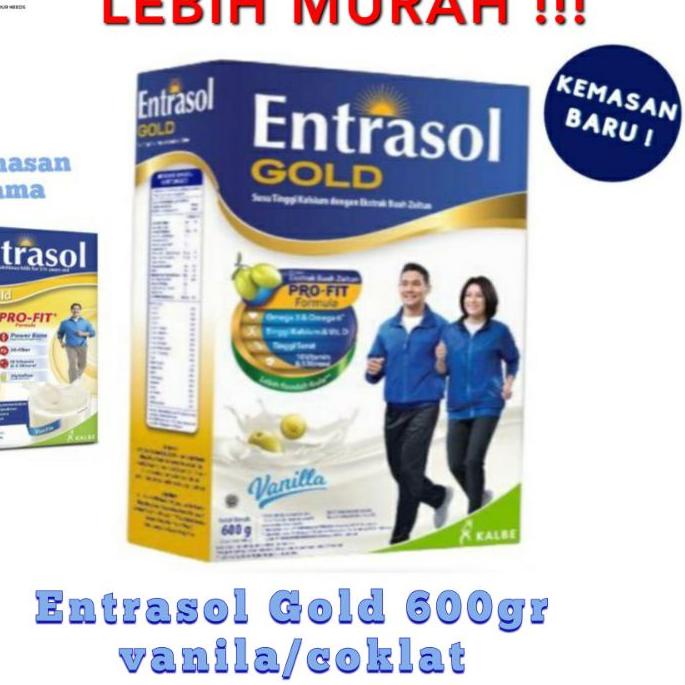 

11.11✔️Entrasol Gold 600gr Coklat/vanila/ Plain Original 350gr/ 185gr|RA3