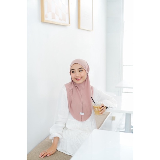 KENAN - BERGO DZAVINA// HIJAB BERGO HAMIDAH INSTAN NON PET BAHAN JERSEY