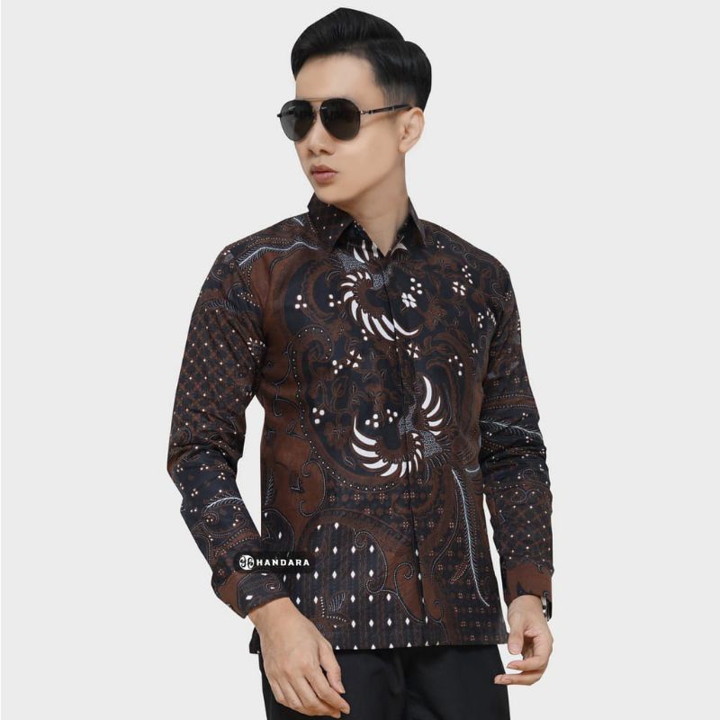 KEMEJA BATIK PRIA LENGAN PANJANG SIZE M L XL XXL  BSWART BatiK HRB026