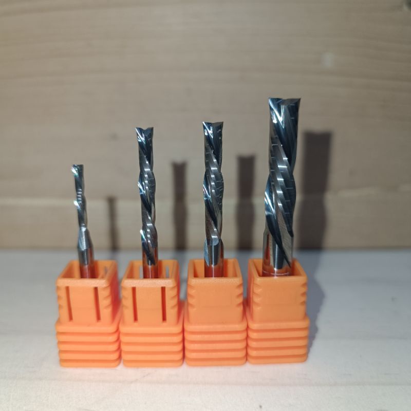 

Mata ROUTER BIT CNC DOWN ENDMILL DOWN CUT 2Flute spiral carbide for MDF Kayu MULTIPLEX