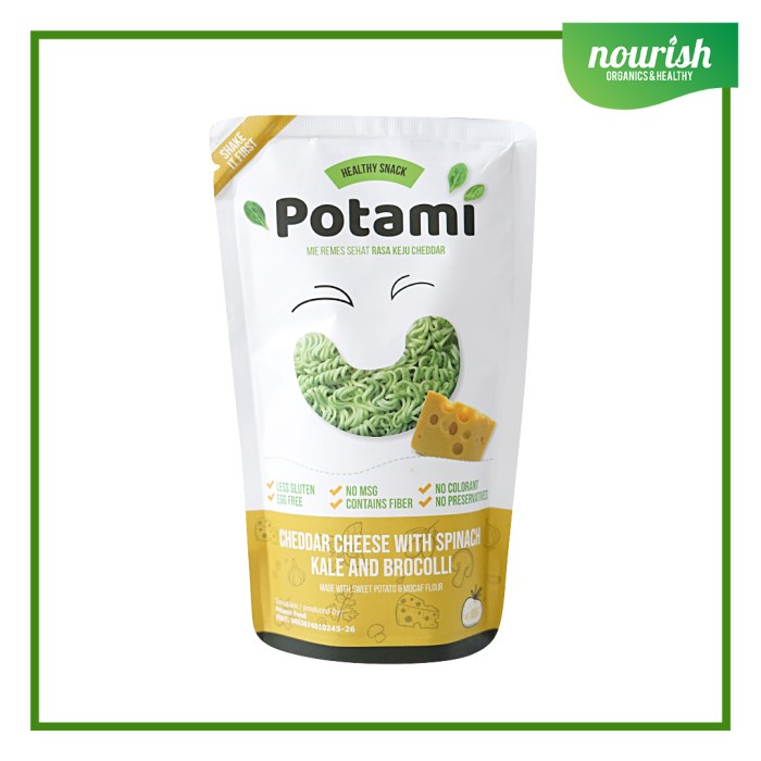 

PROMO Potami Mie Remes Bayam Keju Cheddar 65gr