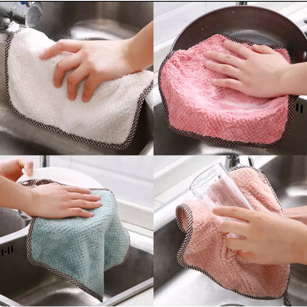 Kain Lap Handuk / Gantung / Hand Towel Microfiber Serbaguna