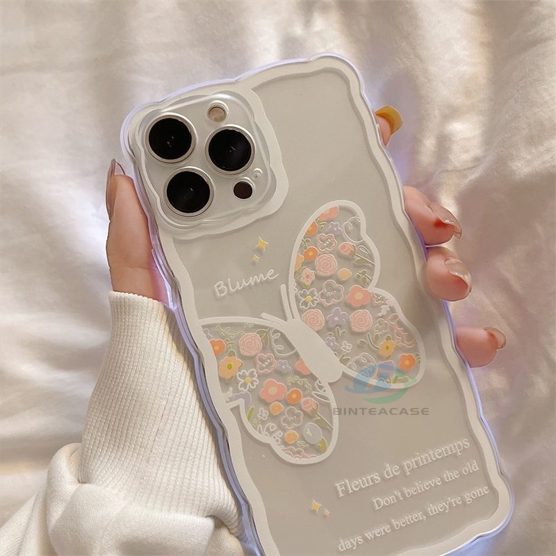 Casing TPU Redmi Note 11S 11 Pro 10C 10A 9C 9T 9A 10 5G 10S 9 8 Poco M3 Pro X3 Pro NFC Motif Kupu-Kupu