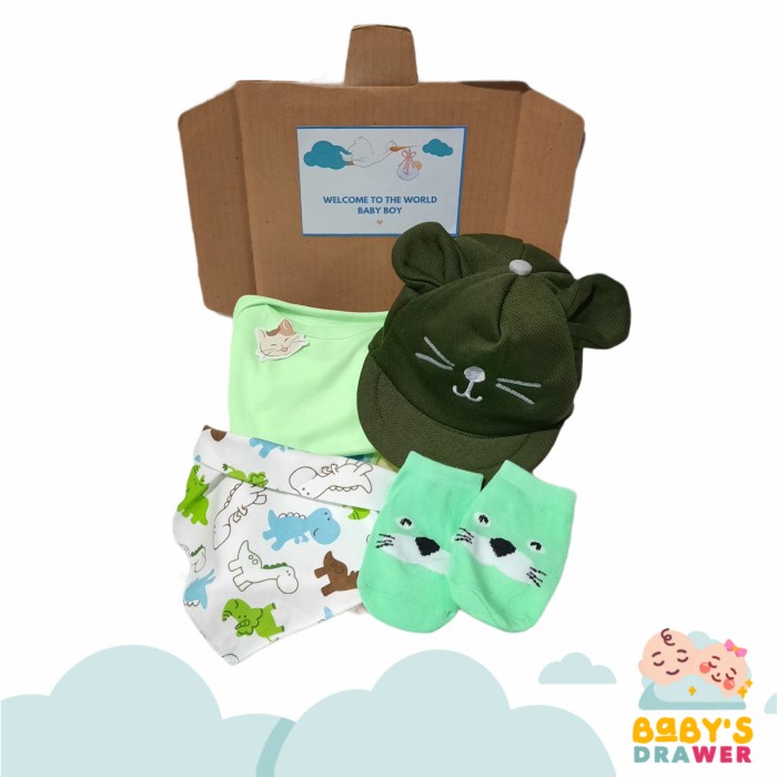 

[COD] Hampers Baby Newborn / Kado Lahiran / Baby Gift Set - Hijau