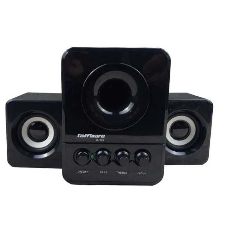 Taffware Speaker Stereo 2.1 With Subwoofer &amp; USB Power - D-203