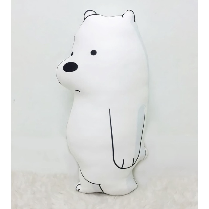 Cantik Boneka We Bare Bear Size Xtra Large (70 Cm) - Ice Bear Full Body Berkualitas