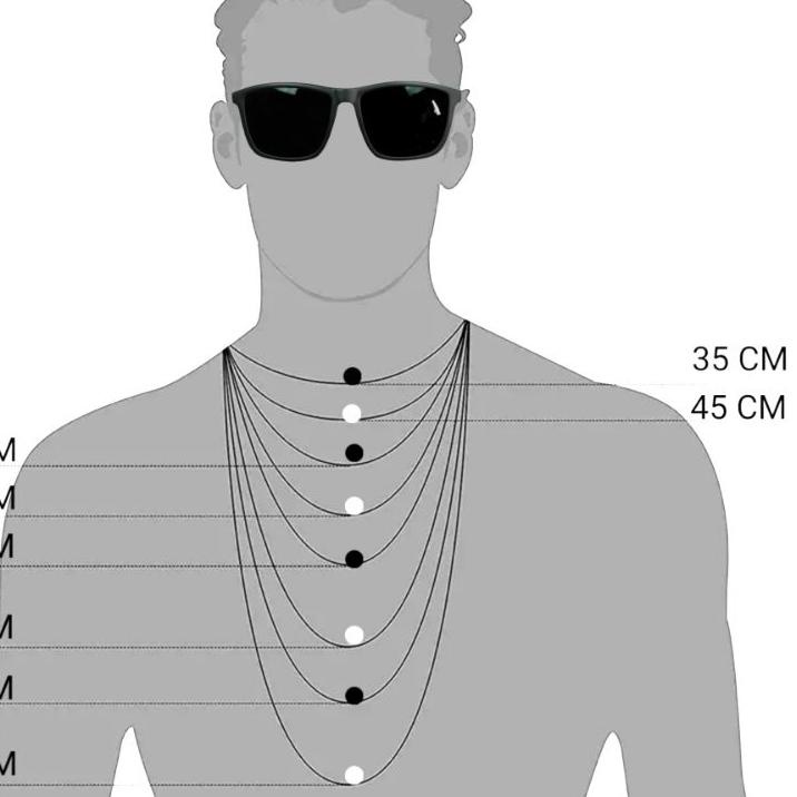 Terlaris Kalung Rantai Pria Titanium Silver Perak 316L Original Anti Karat