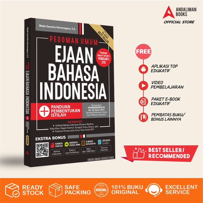 

✨COD✨ Buku PUEBI Lengkap - Pedoman Umum Ejaan Bahasa Indonesia