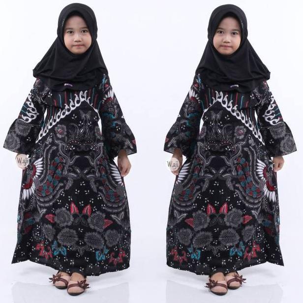{TLK.18Oc22ᶠ} Baju batik keluargaMotif KUPU HITAM PUTIH Modern COUPLE BATIK KELUARGA