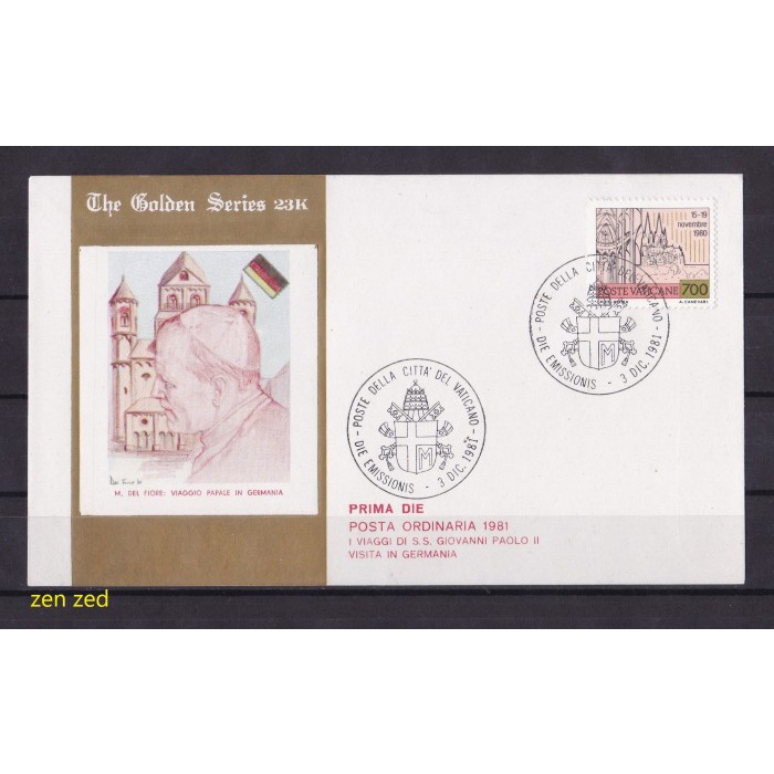 

A022 Prangko FDC SHP Vatican 1983 Prima Die Posta Ordinari 2 Pcs