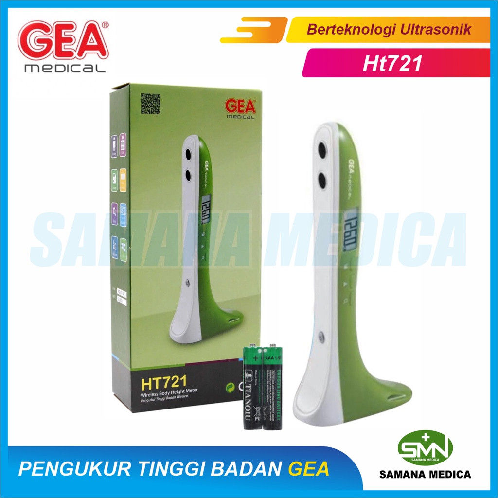 Stature Pengukur Tinggi Badan GEA HT721 Digital wireless ultrasonik 2 meter Promo Murah