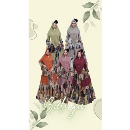 Baheja Series Ori by Erce Productions / Gamis Set Syari / Gamis Pesta Mewah / Dress Ceruti / Baju Sy