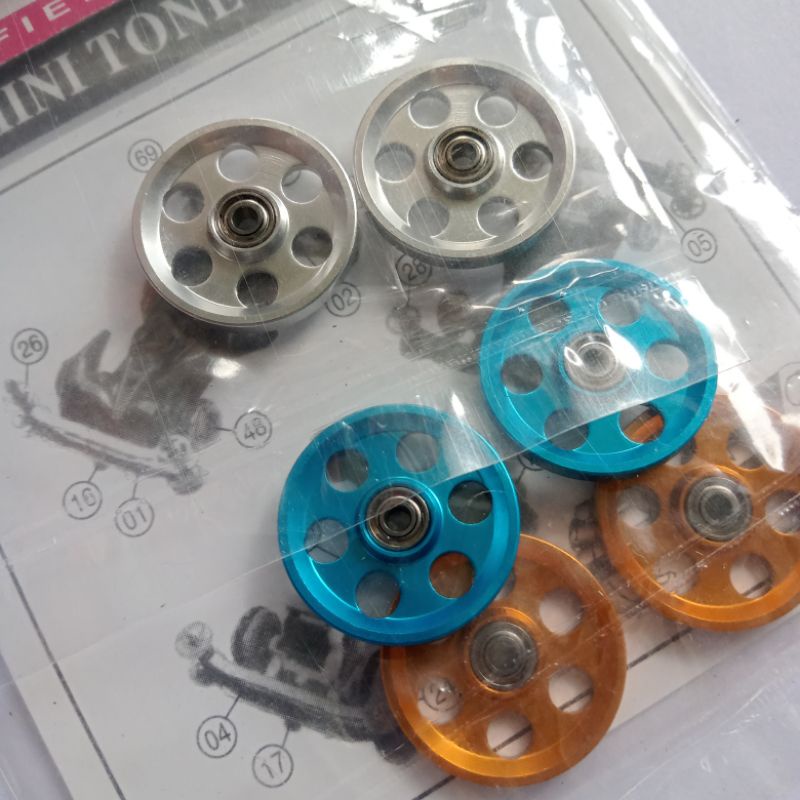 REP TAMIYA ROLLER HG LIGHTWEIGHT 19MM ALUMUNIUM BALL-RACE ROLLERS