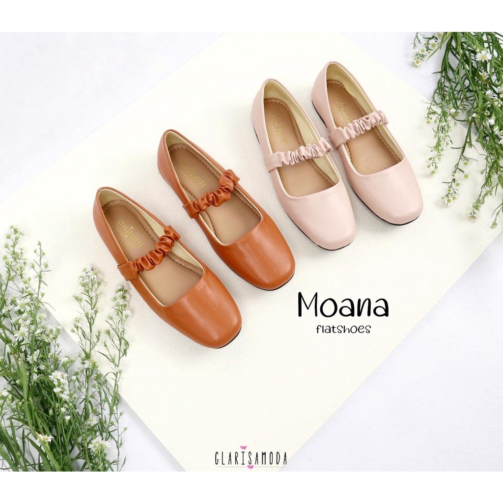 GLARISAMODA Moana Flatshoes Serut Nyaman Empuk Sepatu kerja wanita sepatu sekolah