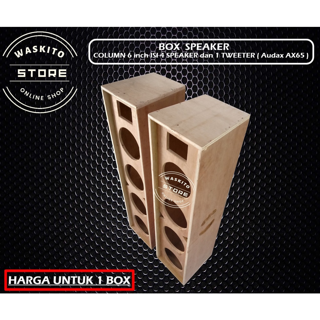 Box Speaker Column 6 inch  plus Tweeter
