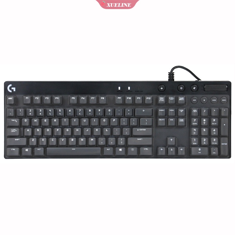 Logitech K120 G810 G610 RGB G413 skin Silikon Pelindung keyboard gaming Mekanikal
