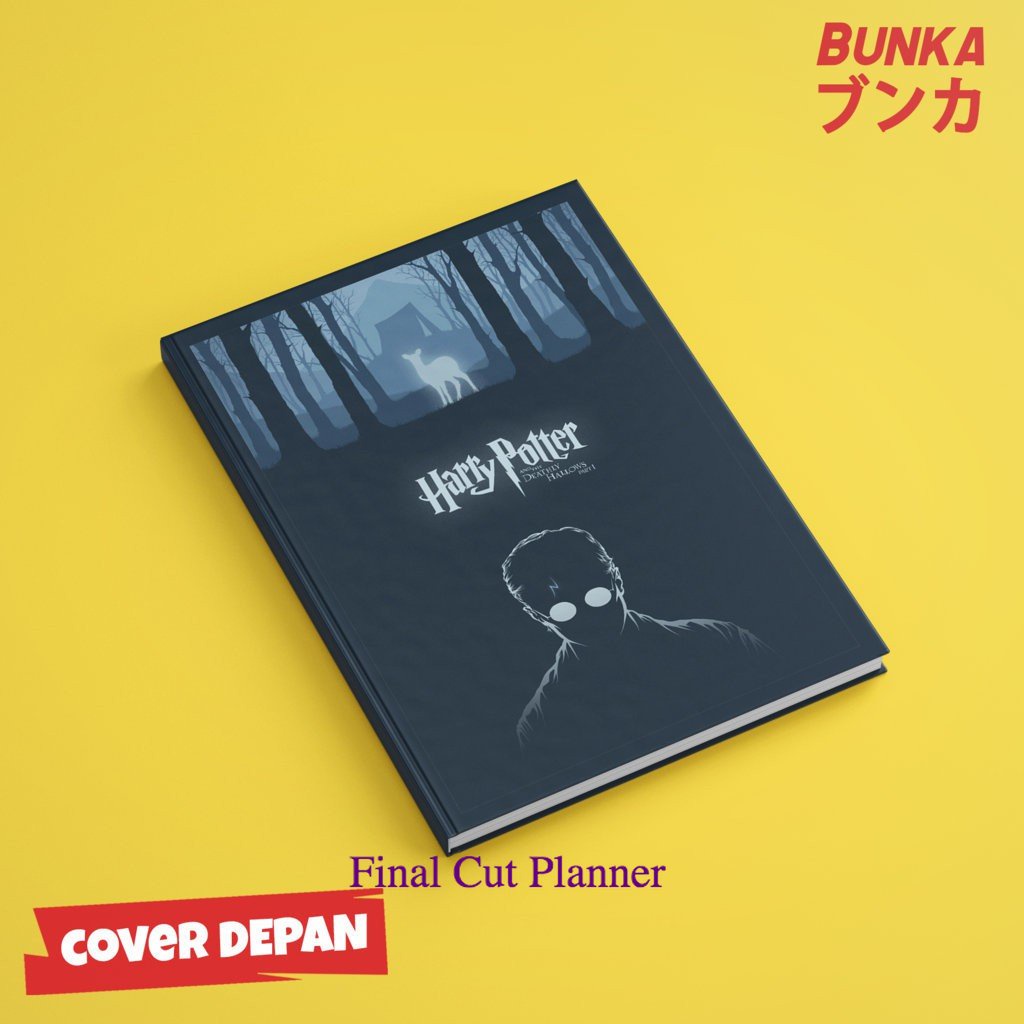 

Notebook Harry Potter Scene and The Deathly Hallows Hardcover A5 Buku Tulis Catatan Note Agenda .