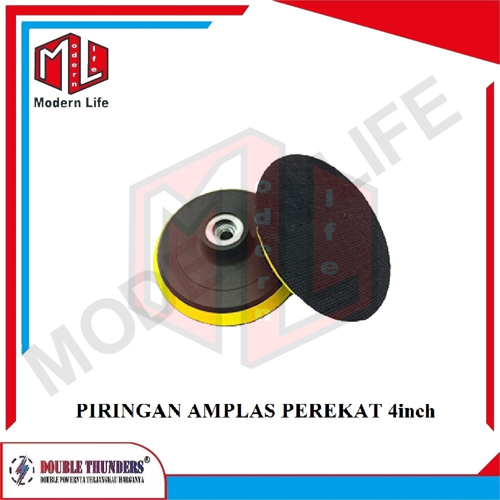 Tatakan Piringan Amplas Perekat Velcro 4&quot; inch