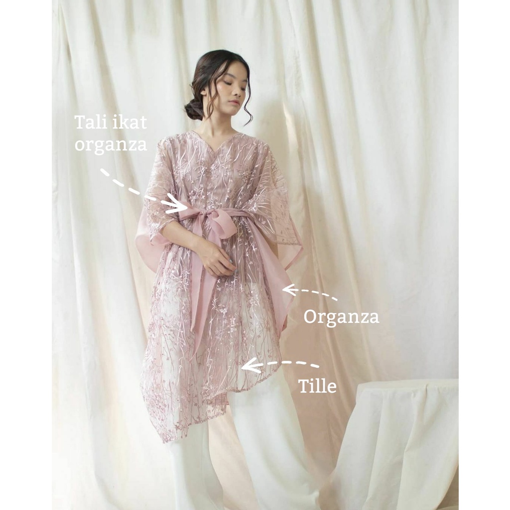 Aurora Cape Outer Organza & Inner Dress Hijab || Kondangan Style