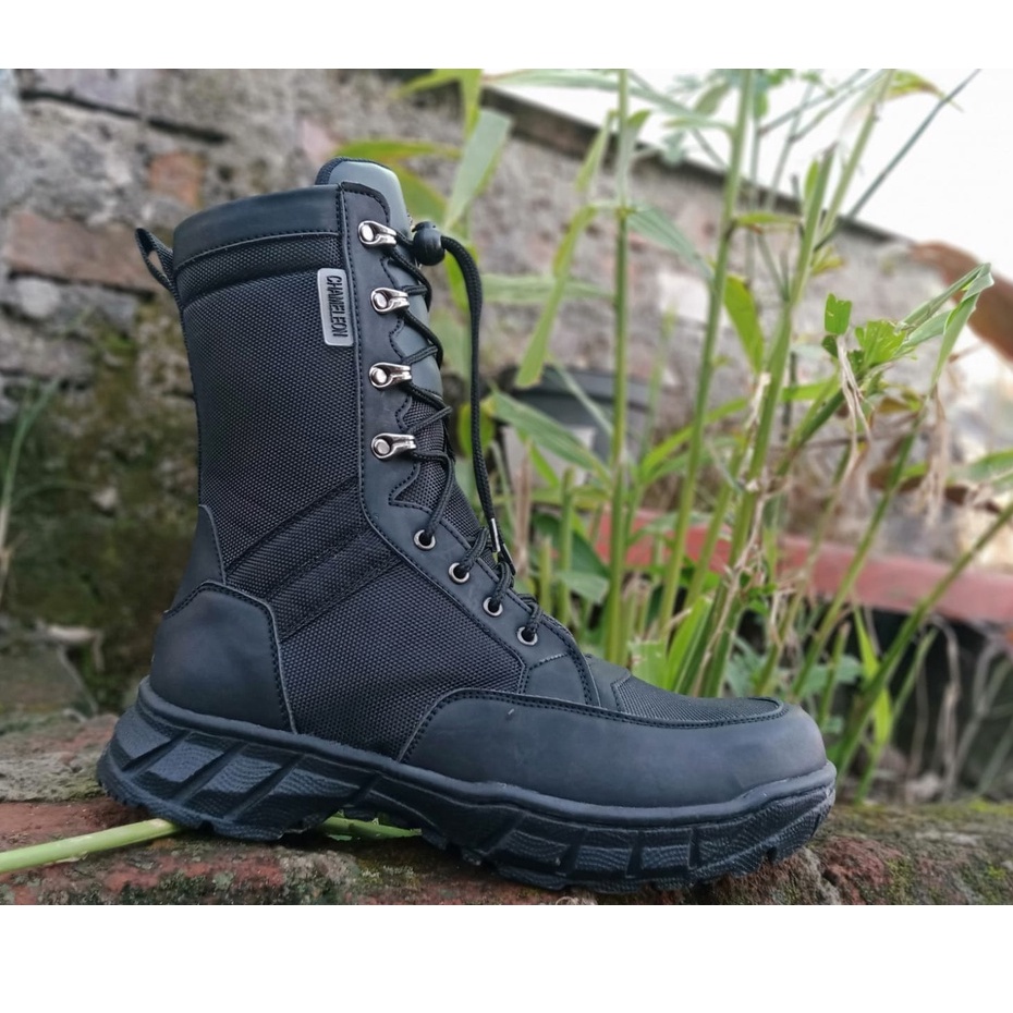 Sepatu Pdl Jatah Weba TNI/PORLI/SECURITY kerja Lapangan Chameleon Original 11inc