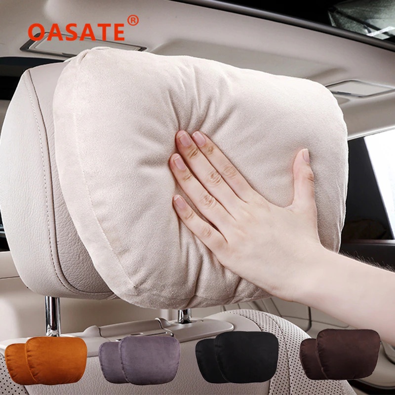 G8UI Bantal Leher Kursi Mobil Ergonomis Relax Empuk relaksasi Car Neck Pillow Headrest M5 Oasate