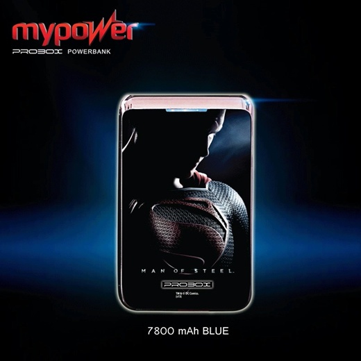 PowerBank POWER BANK PROBOX 7800MAH Murah Superman Man of Steel Bagus HP